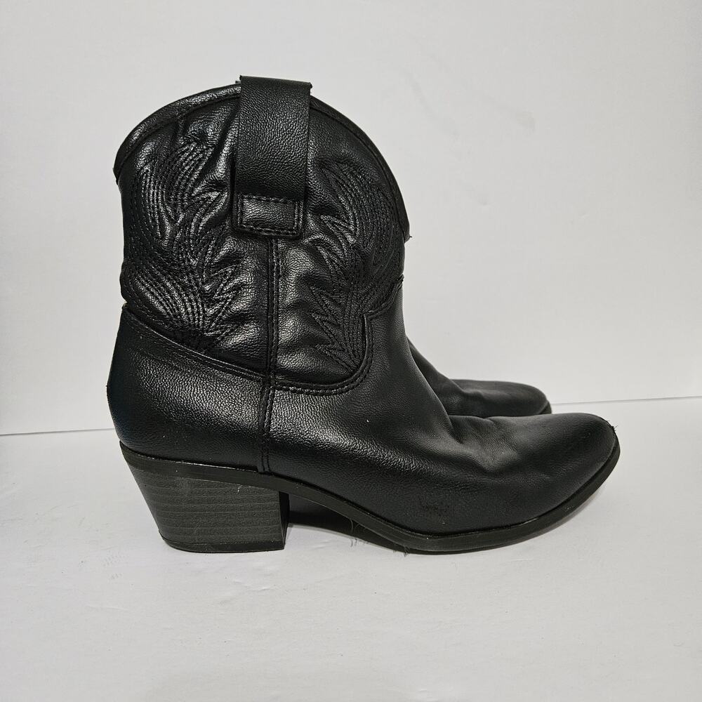 Black Western Boots - Women's - Black Size 6 Ankle Cowboy Booties Target